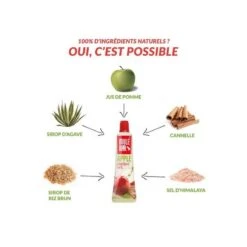 24 Gels énergétiques - Végan - Avec Bouchon Refermable - 37g - Pomme -Magasin De Sport 24 gels energetiques vegan avec bouchon refermable 37g pomme 2