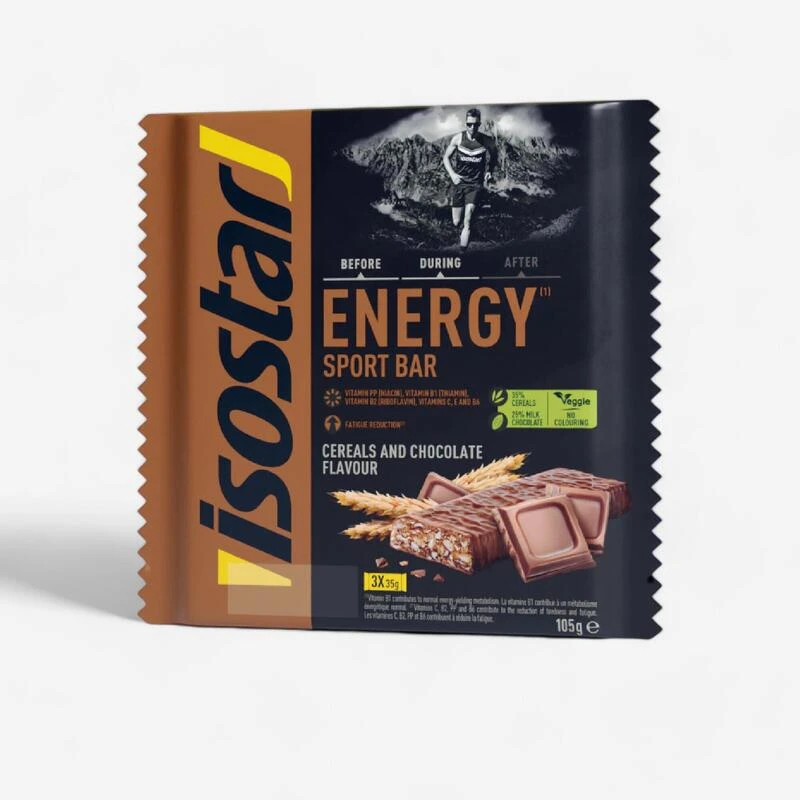 Isostar Barre énergétique ENERGY SPORT BAR Chocolat 3x35g 3 Isostar Barre énergétique ENERGY SPORT BAR Chocolat 3x35g