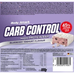 Boîte Carb Control High Protein Bar (15x100g) | Crunchy Chocolate -Magasin De Sport boite carb control high protein bar 15x100g crunchy chocolate 3