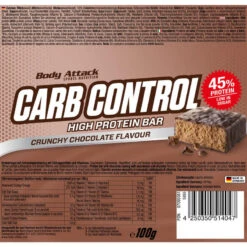Boîte Carb Control High Protein Bar (15x100g) | Crunchy Chocolate -Magasin De Sport boite carb control high protein bar 15x100g crunchy chocolate 5
