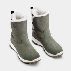 Quechua Bottes De Neige Chaudes Imperméables De Randonnée - SH500 Cuir- Femme -Magasin De Sport bottes de neige chaudes impermeables de randonnee sh500 cuir femme 4