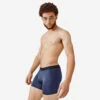 Kalenji Boxer Respirant En Microfibre Homme - Bleu Foncé -Magasin De Sport boxer respirant en microfibre homme bleu fonce