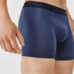 Kalenji Boxer Respirant En Microfibre Homme - Bleu Foncé -Magasin De Sport boxer respirant en microfibre homme bleu fonce 2