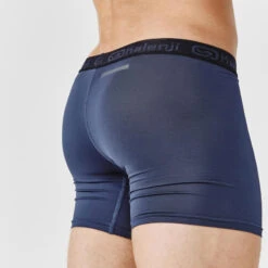 Kalenji Boxer Respirant En Microfibre Homme - Bleu Foncé -Magasin De Sport boxer respirant en microfibre homme bleu fonce 4
