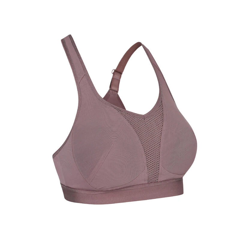 Kalenji Brassière Bretelles Croisables Maintien Fort Femme - Taupe 3 Kalenji Brassière Bretelles Croisables Maintien Fort Femme - Taupe
