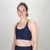 Brassière Multisport Femme Bleu Ajustable Ecoresponsable -Magasin De Sport brassiere multisport femme bleu ajustable ecoresponsable