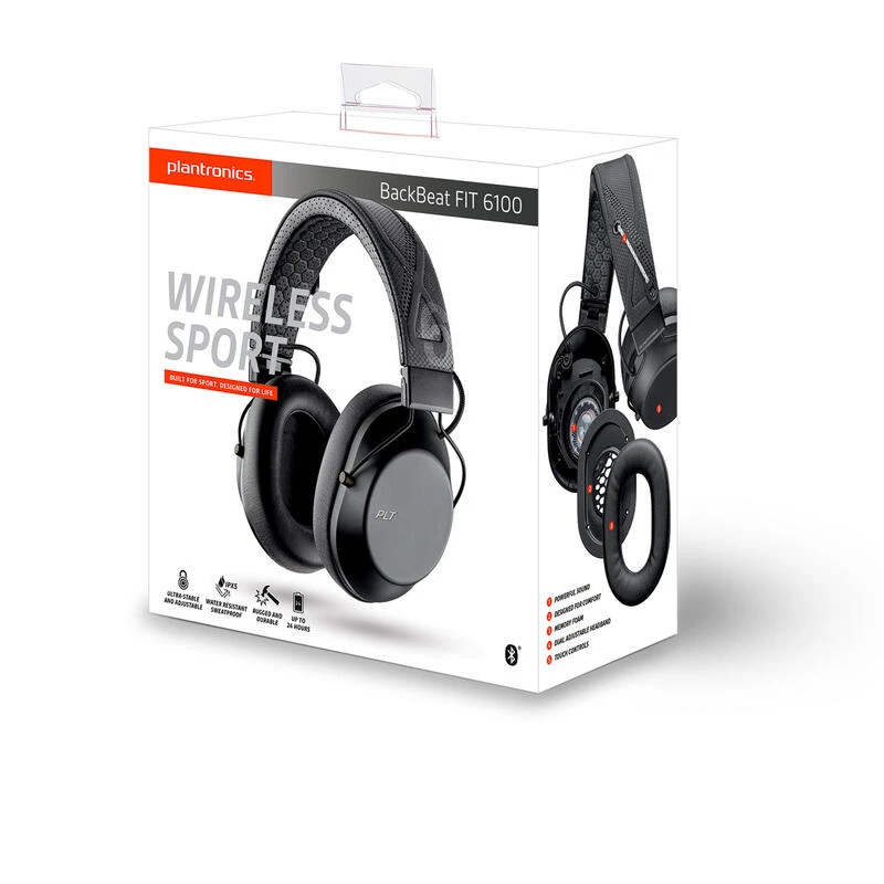Plantronics Casque Sport BACKBEAT FIT 6100 Noir 5 Plantronics Casque Sport BACKBEAT FIT 6100 Noir – Image 3