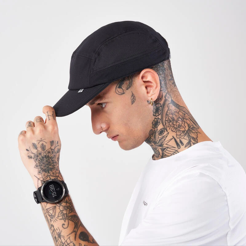 Casquette Running Homme Femme - KIPRUN 5 Panneaux Noir 5 Casquette Running Homme Femme - KIPRUN 5 Panneaux Noir – Image 3