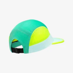 Casquette Running Homme Femme - KIPRUN 5 Panneaux Turquoise Jaune -Magasin De Sport casquette running homme femme kiprun 5 panneaux turquoise jaune 2