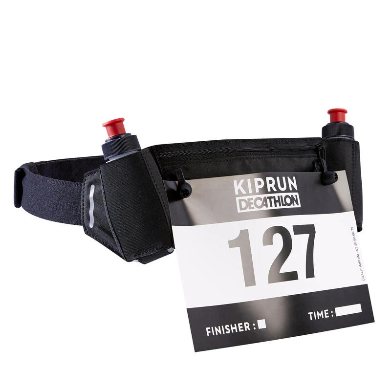 CEINTURE DE RUNNING PORTE BIDONS 115 ML + DOSSARD 3 CEINTURE DE RUNNING PORTE BIDONS 115 ML + DOSSARD