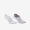 Chaussettes De Marche Invisibles Blanches Grises - Lot De 2 Paires -Magasin De Sport chaussettes de marche invisibles blanches grises lot de 2 paires