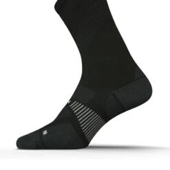 CHAUSSETTES DE RUNNING RUN900 FINES MI-MOLLET NOIRES -Magasin De Sport chaussettes de running run900 fines mi mollet noires 3