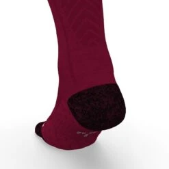 CHAUSSETTES DE RUNNING RUN900 MI-MOLLET LAINE MERINOS BORDEAUX -Magasin De Sport chaussettes de running run900 mi mollet laine merinos bordeaux 4