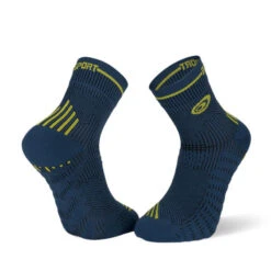 BV Sport Chaussettes RUN MARATHON Bleu-jaune