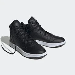 CHAUSSURE FEMME HOOPS 3.0 MID WTR ADIDAS NOIRE -Magasin De Sport chaussure femme hoops 30 mid wtr adidas noire 2