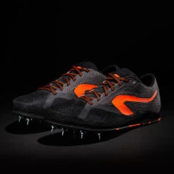 CHAUSSURES A POINTES D'ATHLETISME POUR LE CROSS AT CROSS NOIRE ET ORANGE -Magasin De Sport chaussures a pointes dathletisme pour le cross at cross noire et orange 5