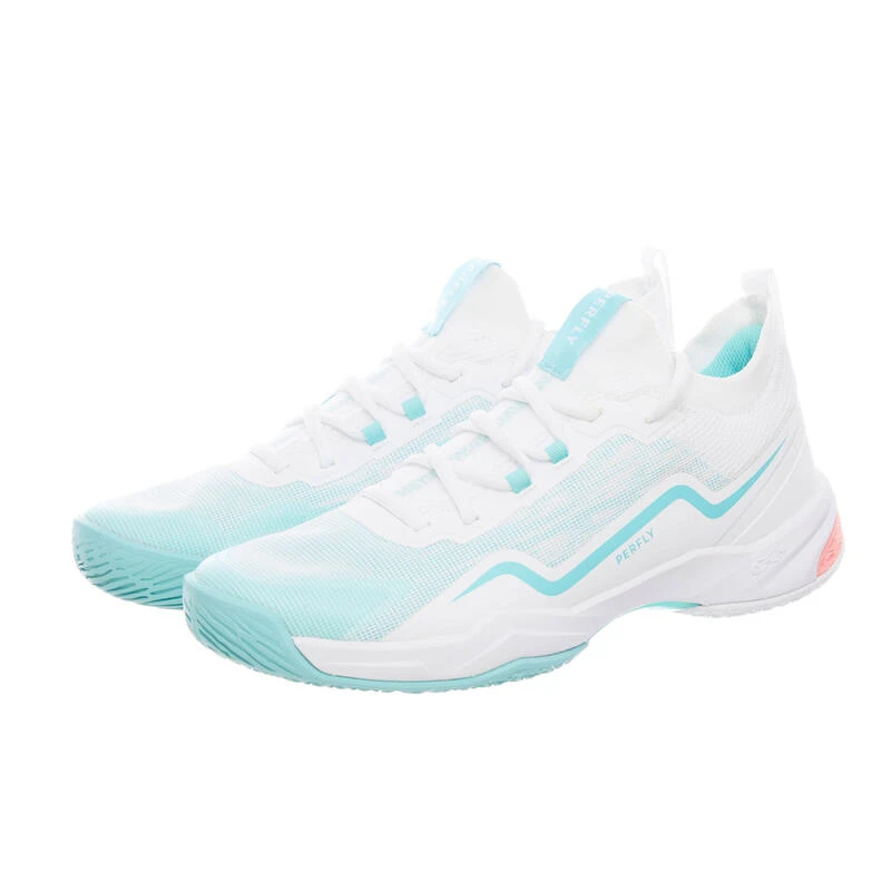 Chaussures De Badminton Femme BS 900 Ultra Lite - Blanc/Turquoise 8 Chaussures De Badminton Femme BS 900 Ultra Lite - Blanc/Turquoise – Image 6