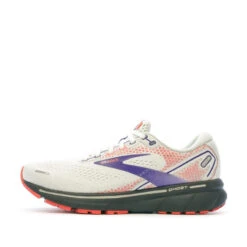 Chaussures De Running Blanches/Rouges Mixte Brooks Ghost 14