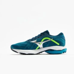 CHAUSSURES DE RUNNING HOMME MIZUNO WAVE ULTIMA 13 BLEU VERT -Magasin De Sport chaussures de running homme mizuno wave ultima 13 bleu vert 2