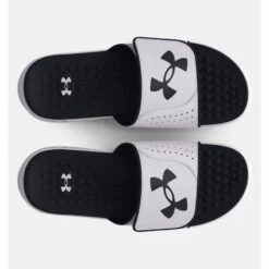 CLAQUETTE UNDER ARMOUR BLANC/NOIR -Magasin De Sport claquette under armour blancnoir 2