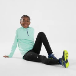 COLLANT DE RUNNING CHAUD ENFANT - KIPRUN WARM+ NOIR -Magasin De Sport collant de running chaud enfant kiprun warm noir 6