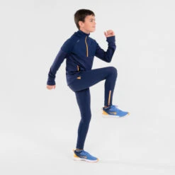 Collant De Running Enfant Zippé - KIPRUN DRY+ 500 Marine Orange 10 Collant De Running Enfant Zippé - KIPRUN DRY+ 500 Marine Orange -Magasin De Sport collant de running enfant zippe kiprun dry 500 marine orange 2