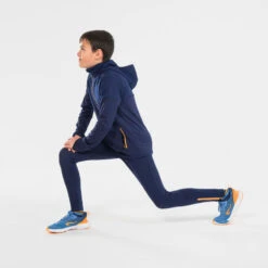 Collant De Running Enfant Zippé - KIPRUN DRY+ 500 Marine Orange 11 Collant De Running Enfant Zippé - KIPRUN DRY+ 500 Marine Orange -Magasin De Sport collant de running enfant zippe kiprun dry 500 marine orange 3