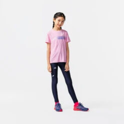 COLLANT DE RUNNING RESPIRANT ENFANT - KIPRUN DRY BLEU MARINE -Magasin De Sport collant de running respirant enfant kiprun dry bleu marine 6