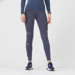 COLLANT RUNNING CHAUD FEMME- KIPRUN WARM BLEU