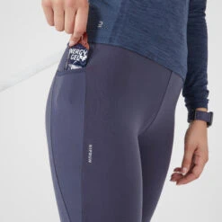 COLLANT RUNNING CHAUD FEMME- KIPRUN WARM BLEU -Magasin De Sport collant running chaud femme kiprun warm bleu 3