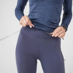 COLLANT RUNNING CHAUD FEMME- KIPRUN WARM BLEU -Magasin De Sport collant running chaud femme kiprun warm bleu 6