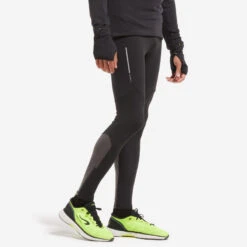 COLLANT RUNNING HOMME CHAUD KIPRUN WARM NOIR GRIS