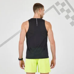 DEBARDEUR RUNNING HOMME RESPIRANT KIPRUN LIGHT NOIR EDITION LIMITEE -Magasin De Sport debardeur running homme respirant kiprun light noir edition limitee 3