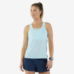 Débardeur Running Léger Femme - KIPRUN Run 900 Light Bleu Ciel