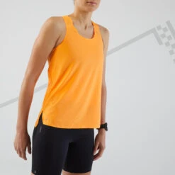 Débardeur Running Léger Femme - KIPRUN Run 900 Light Orange -Magasin De Sport debardeur running leger femme kiprun run 900 light orange 4