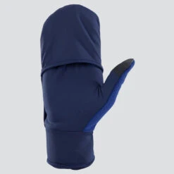 Kalenji Gants De Running Avec Moufle Amovible - Evolutiv' Bleu Marine -Magasin De Sport gants de running avec moufle amovible evolutiv bleu marine 4