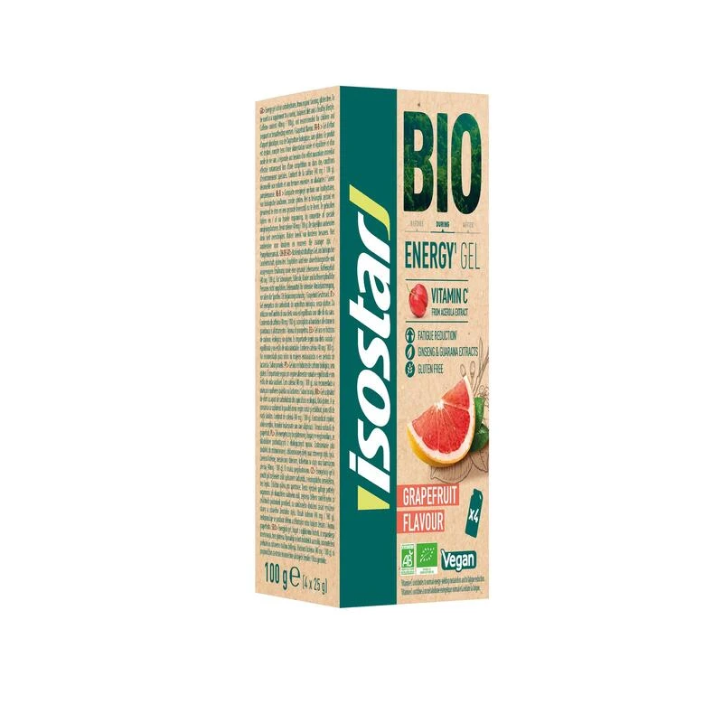 Gel énergétique Bio Isostar Saveur Pamplemousse 4x 25g 7 Gel énergétique Bio Isostar Saveur Pamplemousse 4x 25g – Image 5