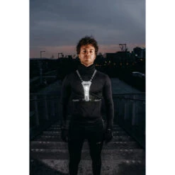 AVENTO Gilet De Running Avec éclairage LED Réfléchissant - Jaune Fluo -Magasin De Sport gilet de running avec eclairage led reflechissant jaune fluo 3