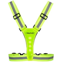 AVENTO Gilet De Sport à Led - Rechargeable - Jaune Fluo - Gilet De Sécurité -Magasin De Sport gilet de sport a led rechargeable jaune fluo gilet de securite 2