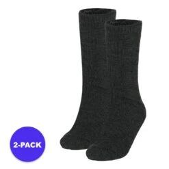 HeatKeeper Chaussettes Thermiques Dames Anthracite (2-PACK)
