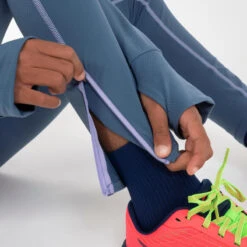 Legging Respirant Fille - KIPRUN DRY+ Zip 500 Gris Mauve -Magasin De Sport legging respirant fille kiprun dry zip 500 gris mauve 4