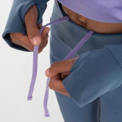 Legging Respirant Fille - KIPRUN DRY+ Zip 500 Gris Mauve -Magasin De Sport legging respirant fille kiprun dry zip 500 gris mauve 5