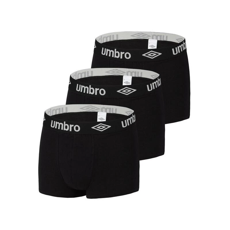 UMBRO Lot De 3 Boxers Coton Uni Homme 3 UMBRO Lot De 3 Boxers Coton Uni Homme
