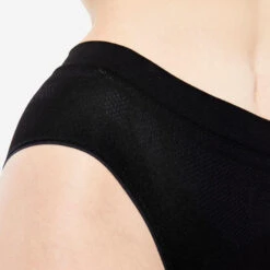 Kalenji Lot De 3 Culottes Sans Coutures Femme - Noir, Quartz Et Gris Sauge -Magasin De Sport lot de 3 culottes sans coutures femme noir quartz et gris sauge 4