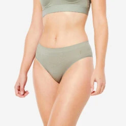 Kalenji Lot De 3 Culottes Sans Coutures Femme - Noir, Quartz Et Gris Sauge -Magasin De Sport lot de 3 culottes sans coutures femme noir quartz et gris sauge 5