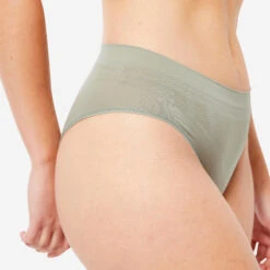 Kalenji Lot De 3 Culottes Sans Coutures Femme - Noir, Quartz Et Gris Sauge -Magasin De Sport lot de 3 culottes sans coutures femme noir quartz et gris sauge 7