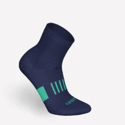 LotX2 De Chaussettes Running Confort Enfant - KIPRUN 500 Mid Marine Et Rayé Vert -Magasin De Sport lotx2 de chaussettes running confort enfant kiprun 500 mid marine et raye vert 6