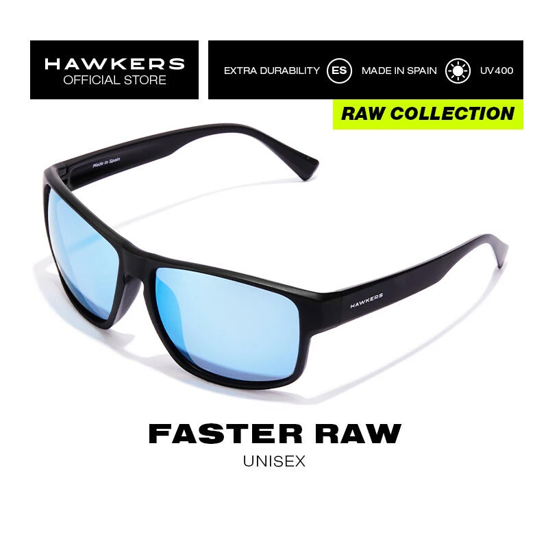 HAWKERS Lunettes De Soleil Pour Homme Et Femme BLUE POLARIZED - FASTER RAW 8 HAWKERS Lunettes De Soleil Pour Homme Et Femme BLUE POLARIZED - FASTER RAW – Image 6