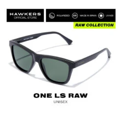 HAWKERS Lunettes De Soleil Pour Homme Et Femme POLARIZED BLACK - ONE LS Raw