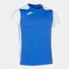 Maillot Manches Courtes Garçon Joma Record Ii Bleu Roi Blanc -Magasin De Sport maillot manches courtes garcon joma record ii bleu roi blanc